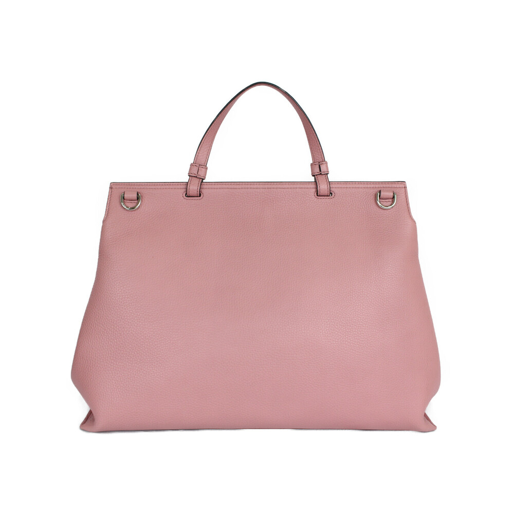 Gucci Daily Pink Bag Shoulder Bamboo Leather Handbag